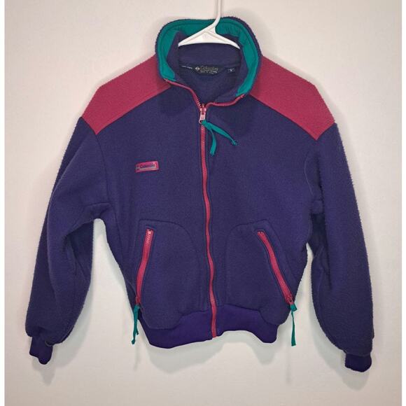 Vtg Columbia Bugaboo Two Piece Winter Ski Jacket Purple PInk Ladies Small - Picture 7 of 11